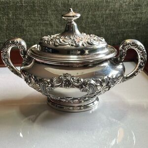 GORHAM STERLING SILVER BUTTERCUP SUGAR BOWL WITH LID/ VINTAGE TREASURES ❗️